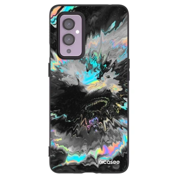 Picasee husă neagră din silicon pentru OnePlus 9 - Magnetic