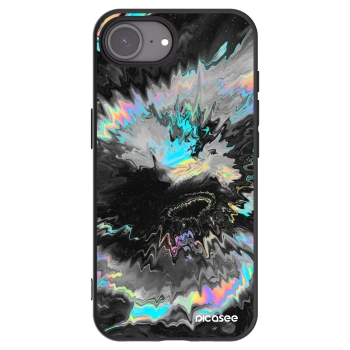 Picasee husă neagră din silicon pentru Apple iPhone 16e - Magnetic