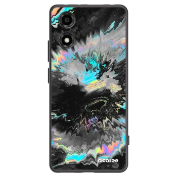 Picasee husă neagră din silicon pentru Motorola Moto E14 - Magnetic
