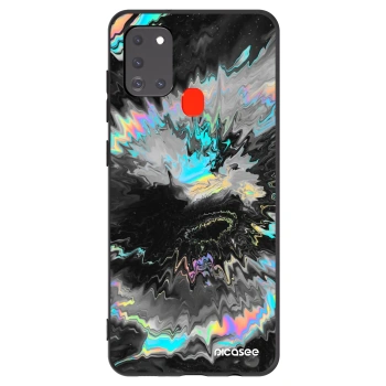 Picasee husă neagră din silicon pentru Samsung Galaxy A21s - Magnetic