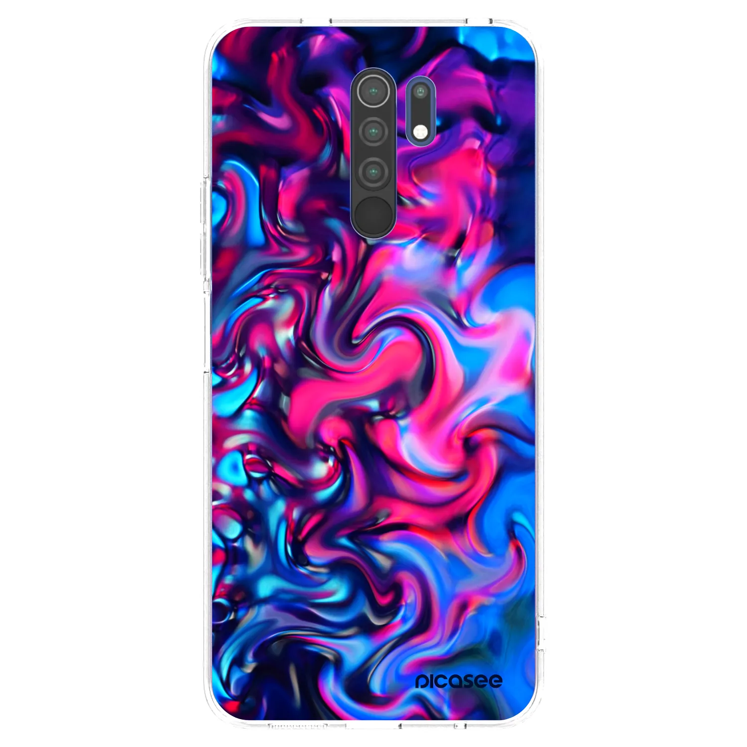 Picasee husă transparentă din silicon pentru Xiaomi Redmi 9 - Redlight