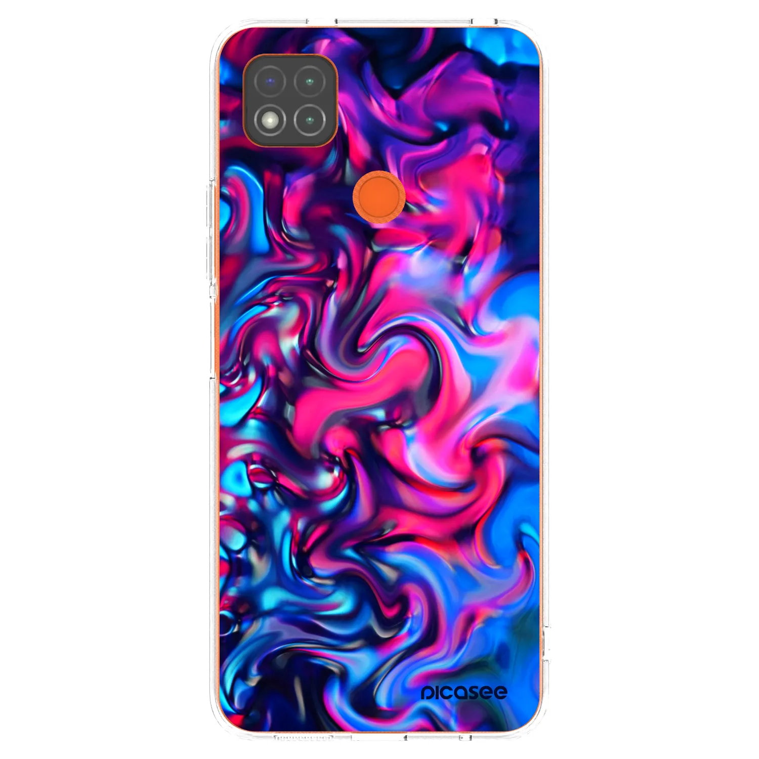 Picasee husă transparentă din silicon pentru Xiaomi Redmi 9C - Redlight