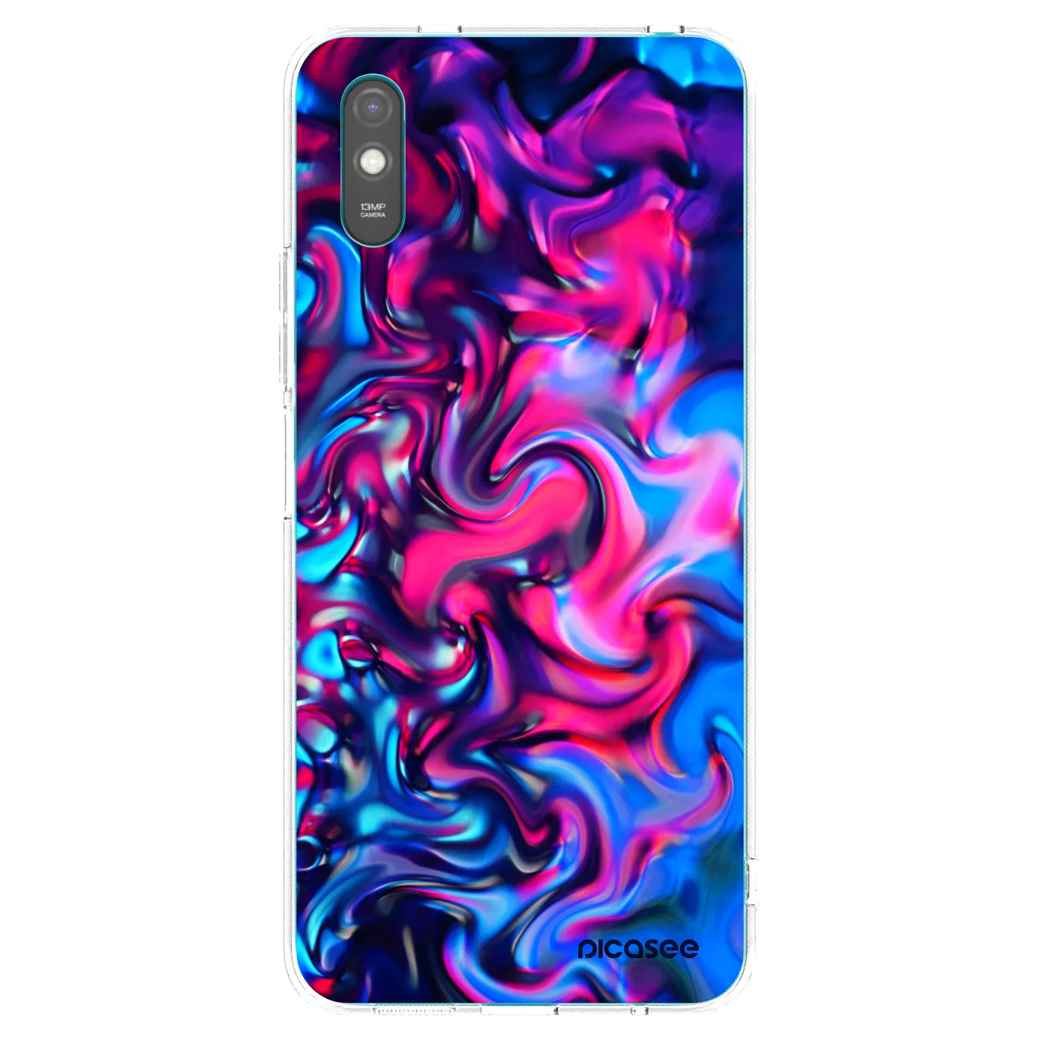 Picasee husă transparentă din silicon pentru Xiaomi Redmi 9A - Redlight