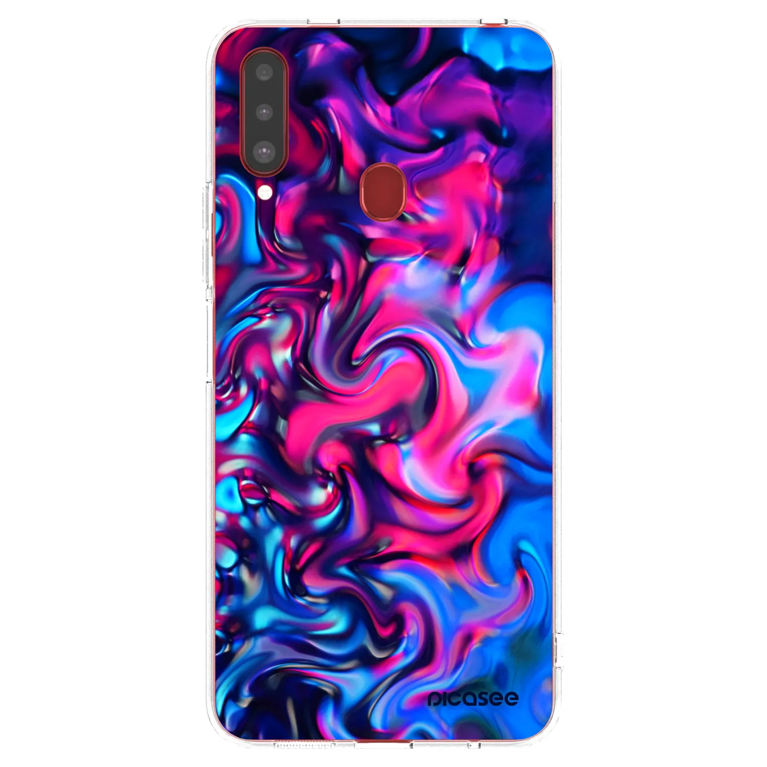 Picasee husă transparentă din silicon pentru Samsung Galaxy A20s - Redlight
