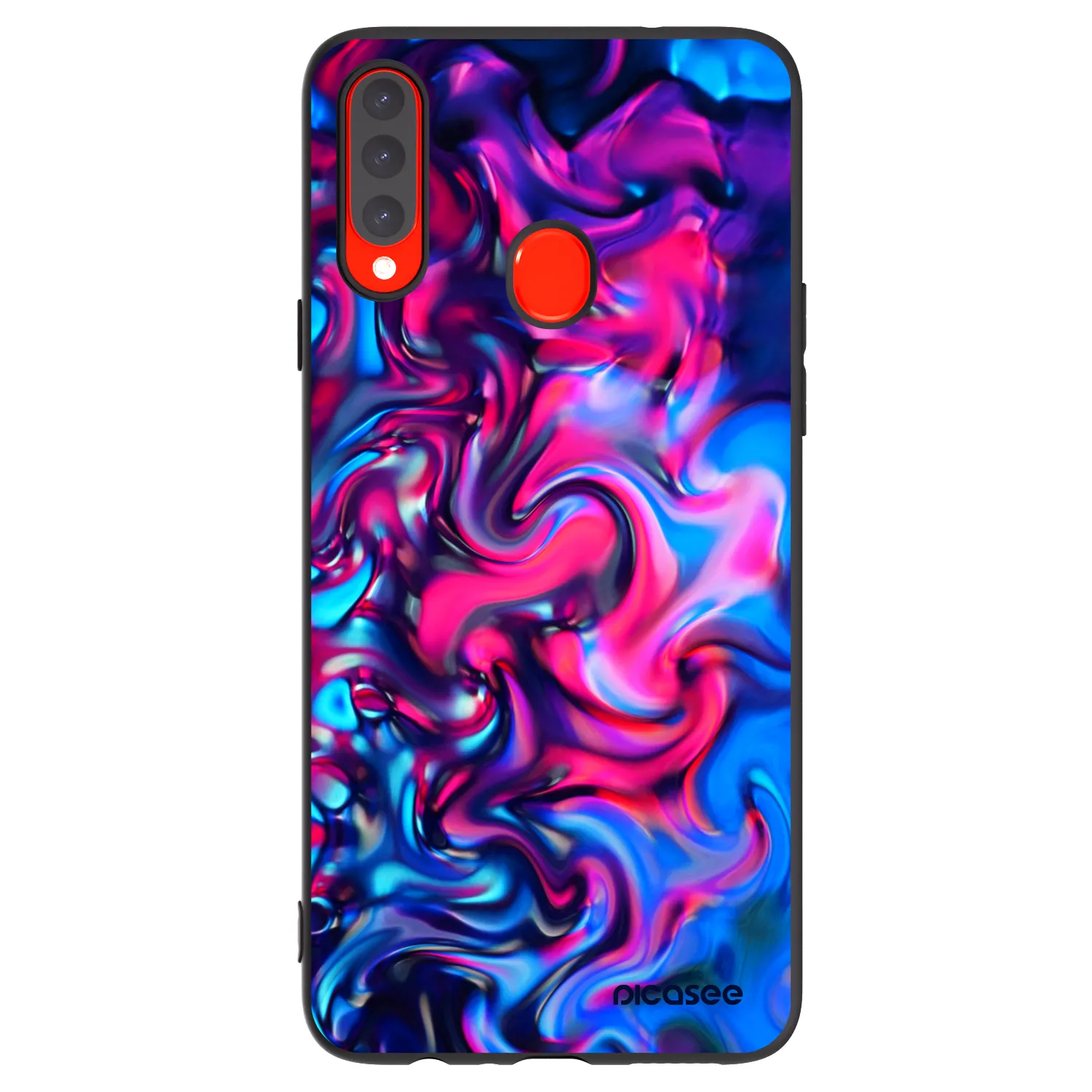 Picasee husă neagră din silicon pentru Samsung Galaxy A20s - Redlight