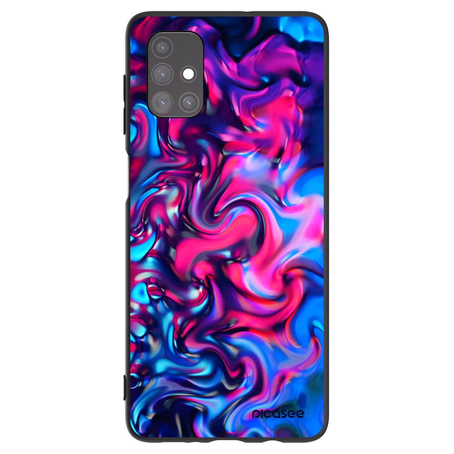 Picasee husă neagră din silicon pentru Samsung Galaxy M51 M515F - Redlight