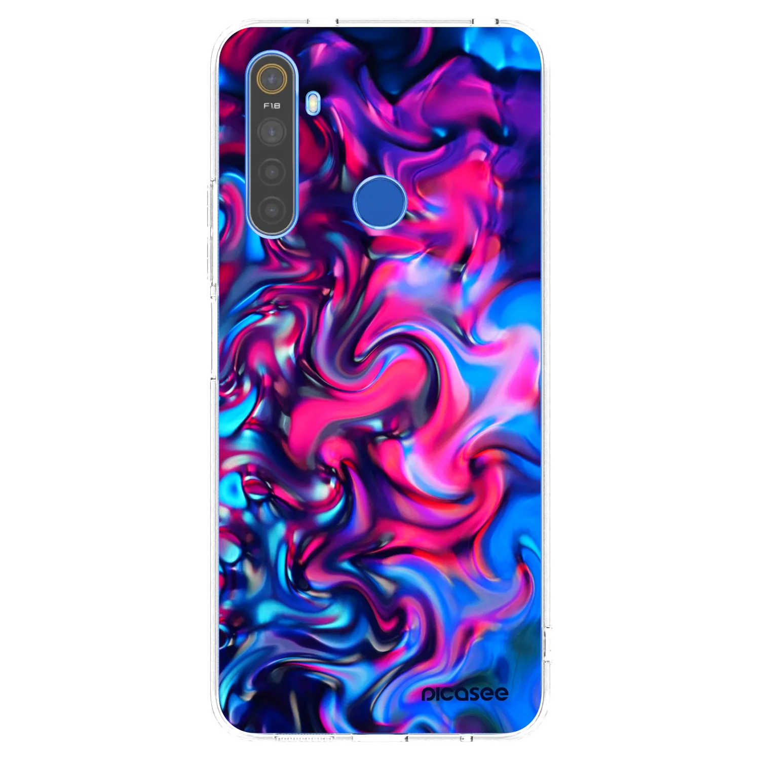 Picasee husă transparentă din silicon pentru Realme 5 - Redlight