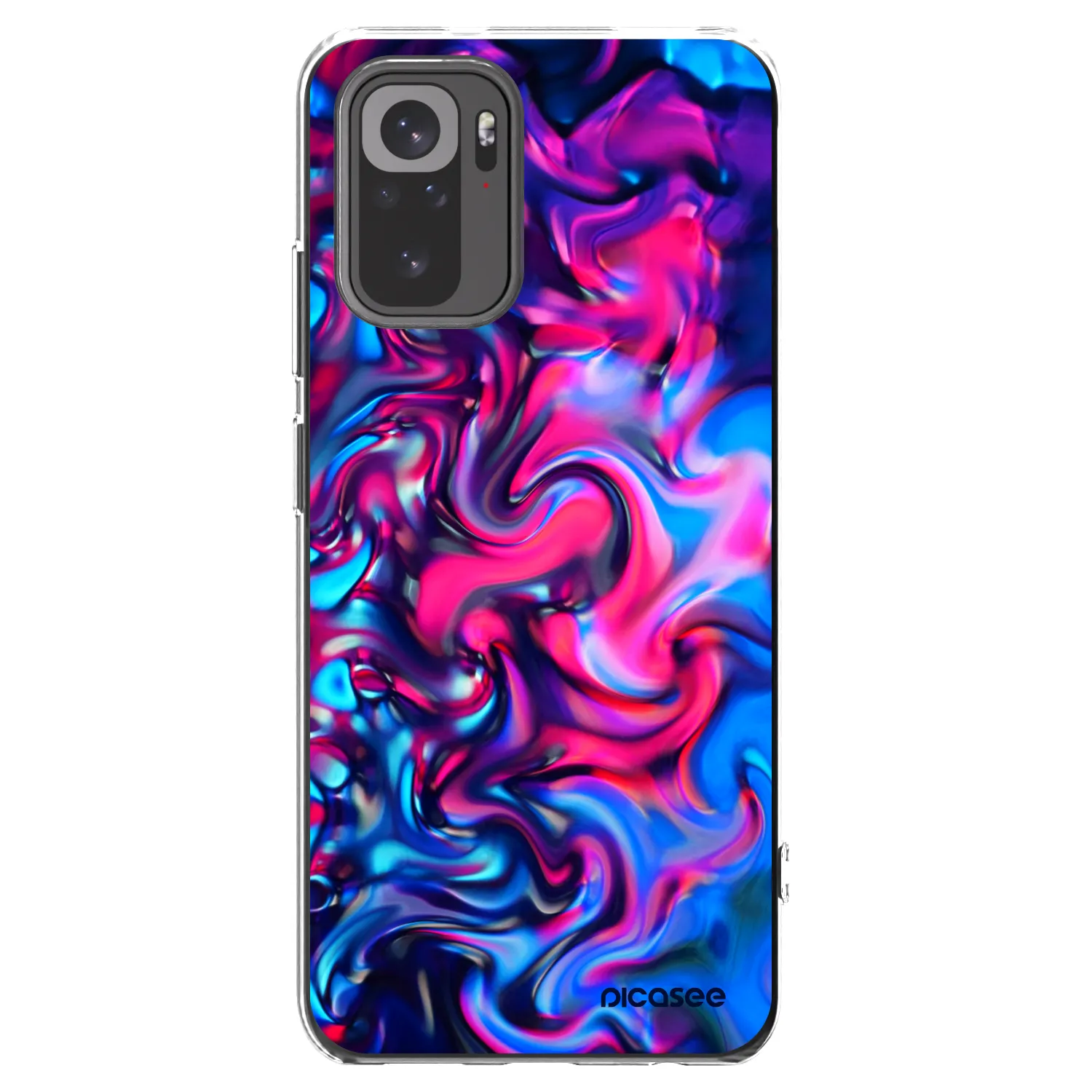 Picasee husă transparentă din silicon pentru Xiaomi Redmi Note 10 - Redlight