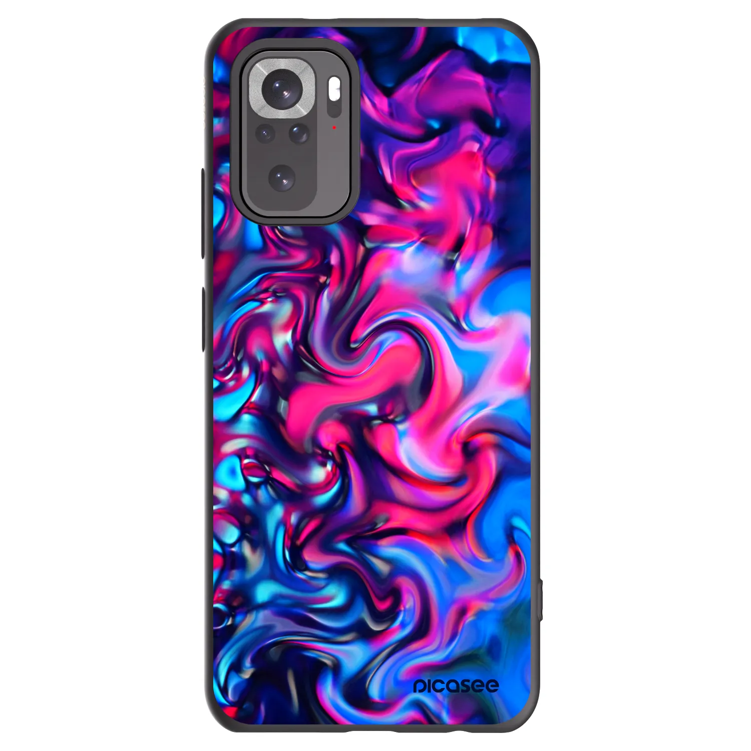 Picasee husă neagră din silicon pentru Xiaomi Redmi Note 10 - Redlight