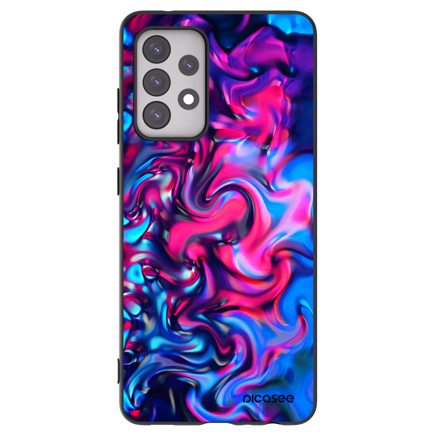 Picasee husă neagră din silicon pentru Samsung Galaxy A52 5G A525F - Redlight