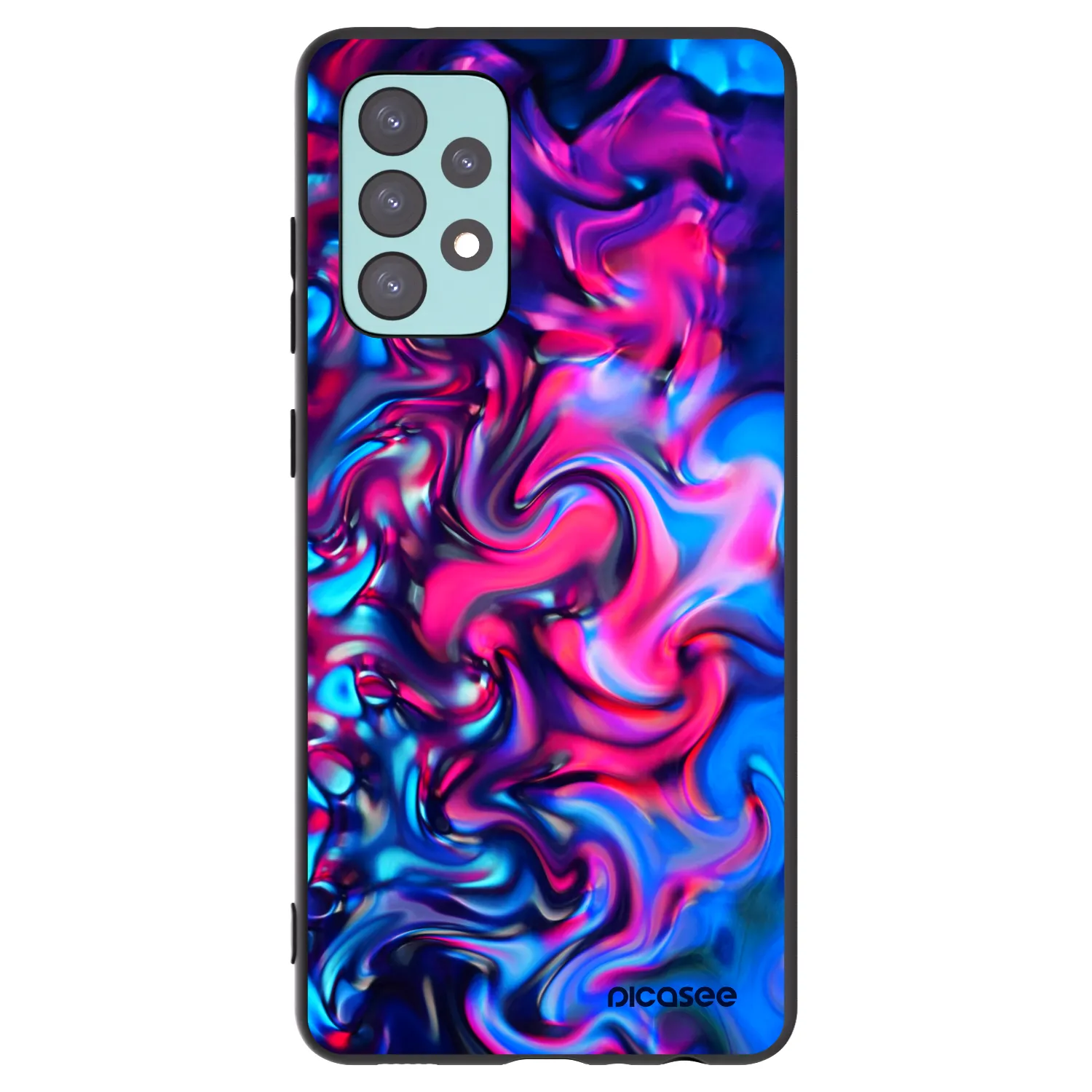 Picasee husă neagră din silicon pentru Samsung Galaxy A72 A725F - Redlight