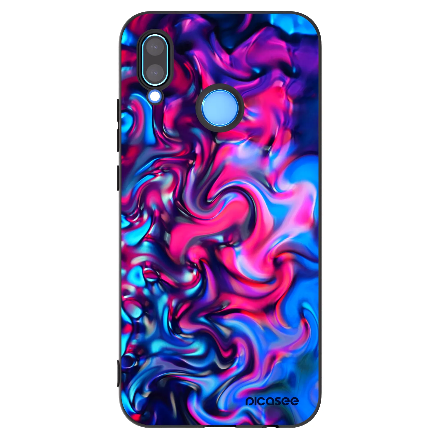 Picasee husă neagră din silicon pentru Huawei P20 Lite - Redlight