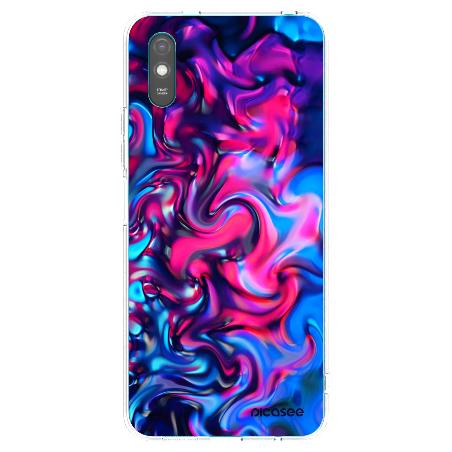 Picasee husă transparentă din silicon pentru Xiaomi Redmi 9AT - Redlight