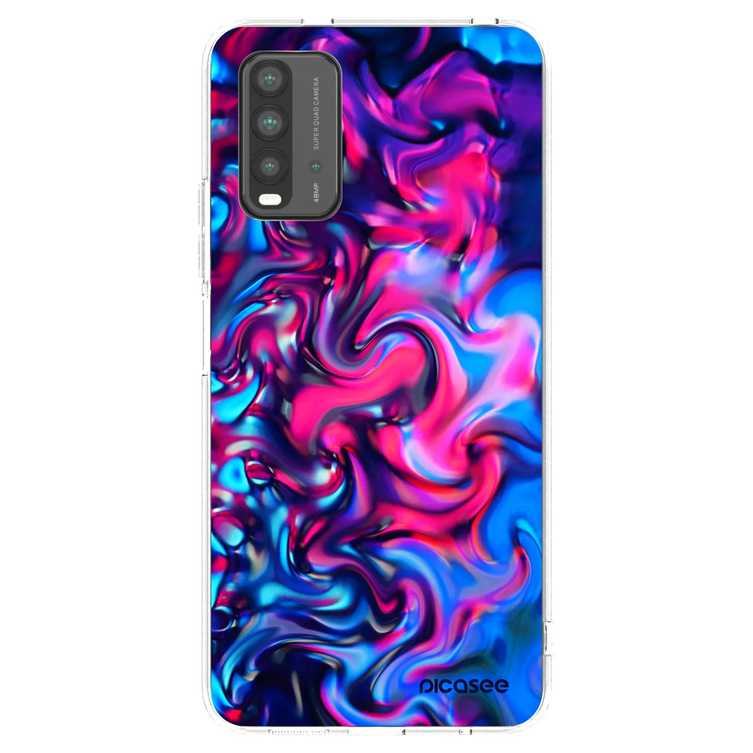 Picasee husă transparentă din silicon pentru Xiaomi Redmi 9T - Redlight