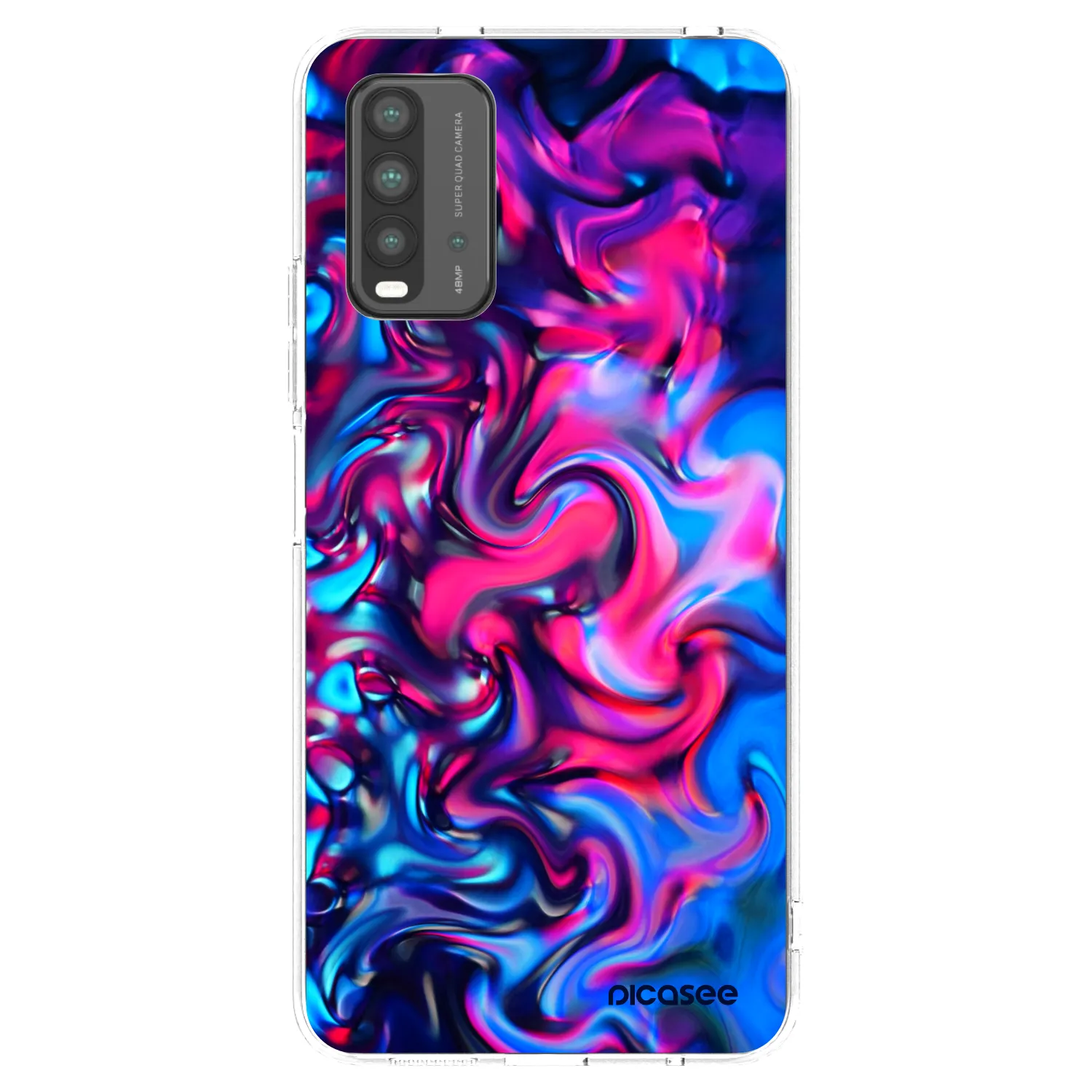 Picasee husă neagră din silicon pentru Xiaomi Redmi 9T - Redlight