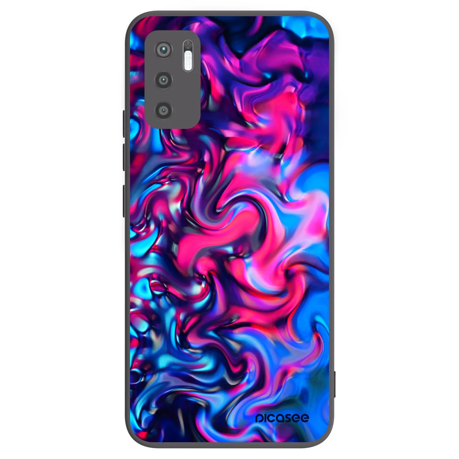 Picasee husă neagră din silicon pentru Xiaomi Redmi Note 10 5G - Redlight