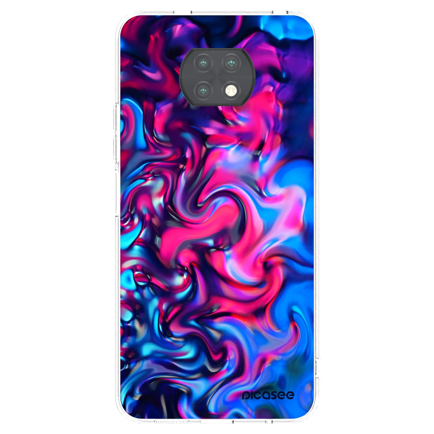 Picasee husă transparentă din silicon pentru Xiaomi Redmi Note 9T - Redlight