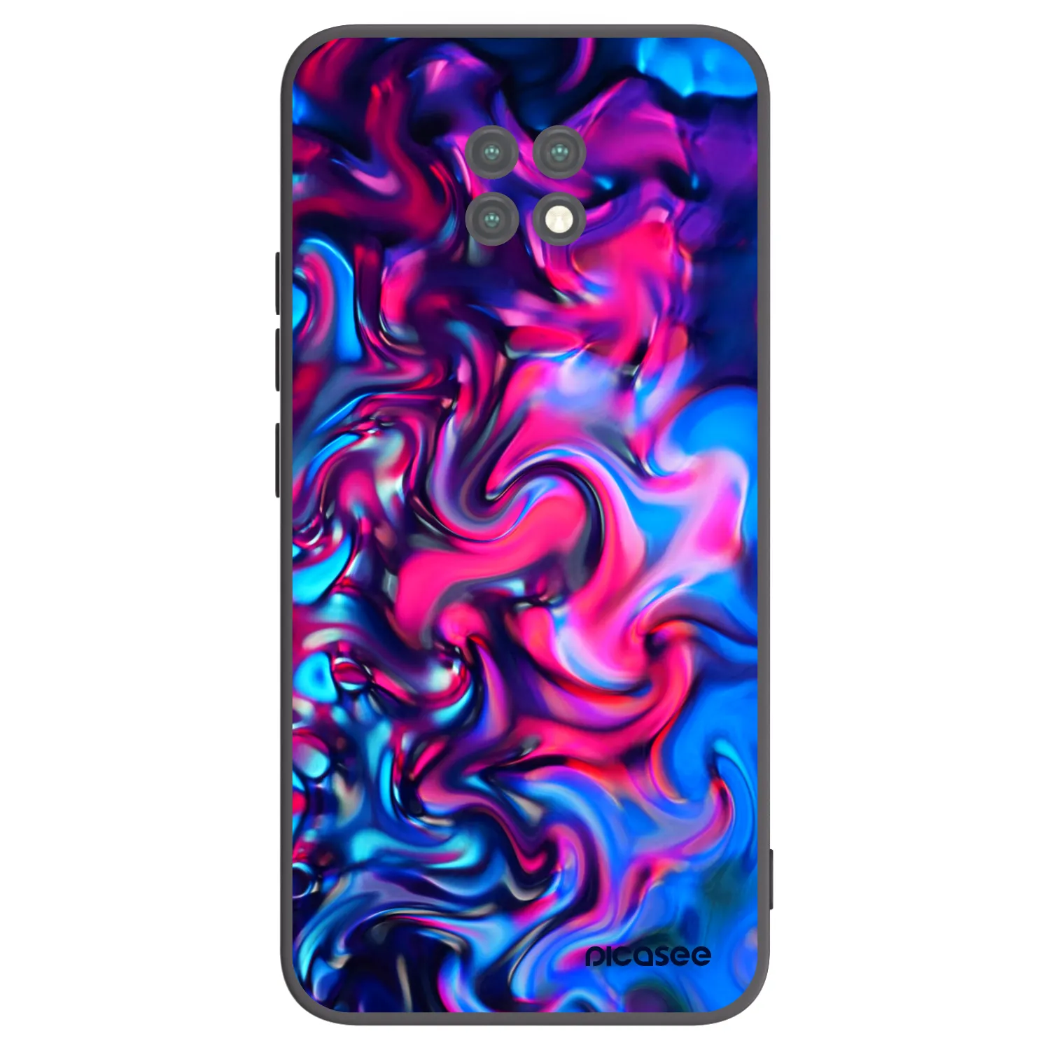 Picasee husă neagră din silicon pentru Xiaomi Redmi Note 9T - Redlight