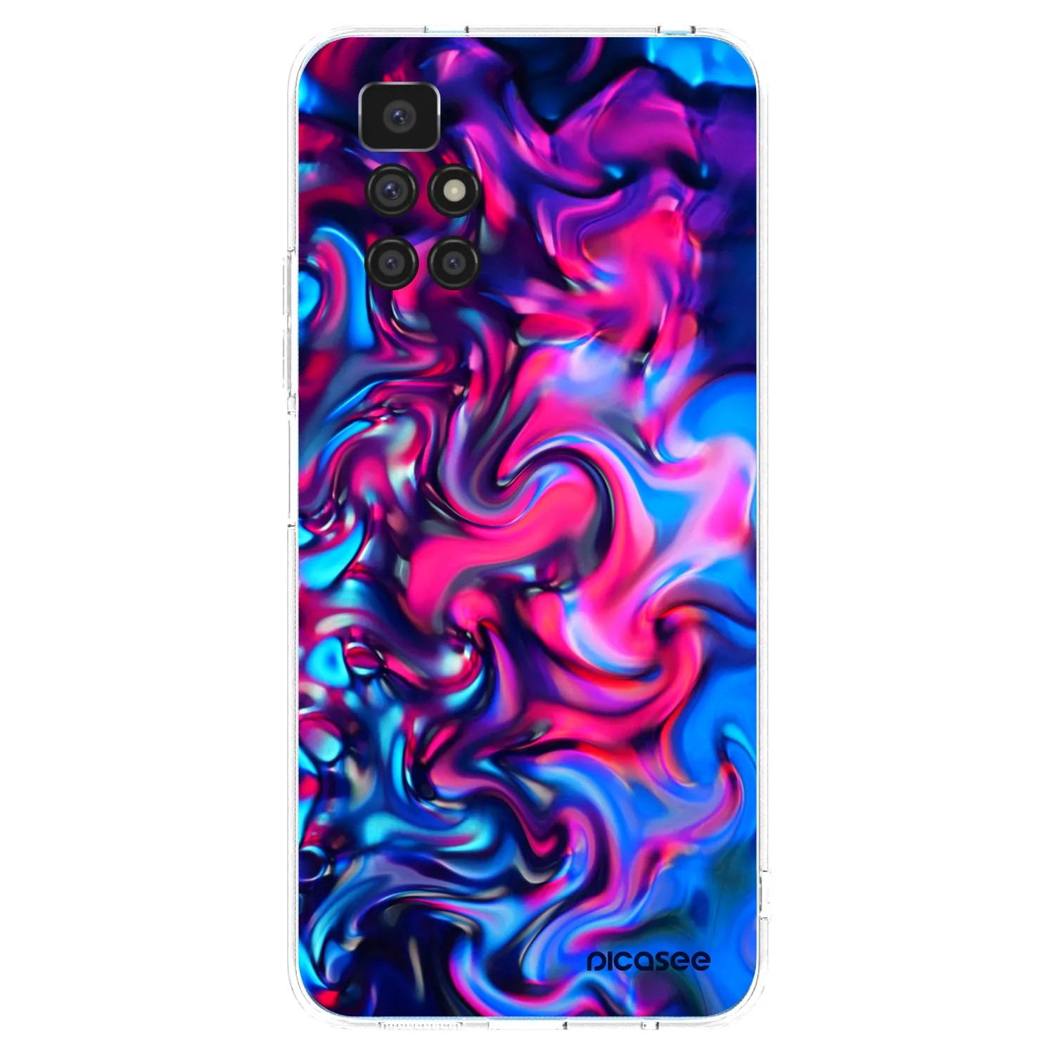 Picasee husă transparentă din silicon pentru Xiaomi Redmi 10 - Redlight