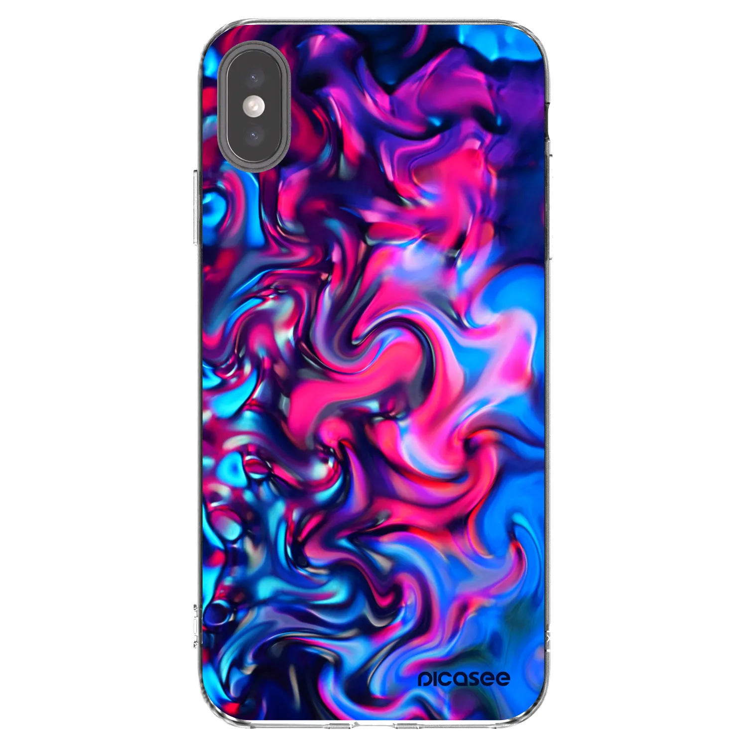 Picasee husă transparentă din silicon pentru Apple iPhone XS Max - Redlight