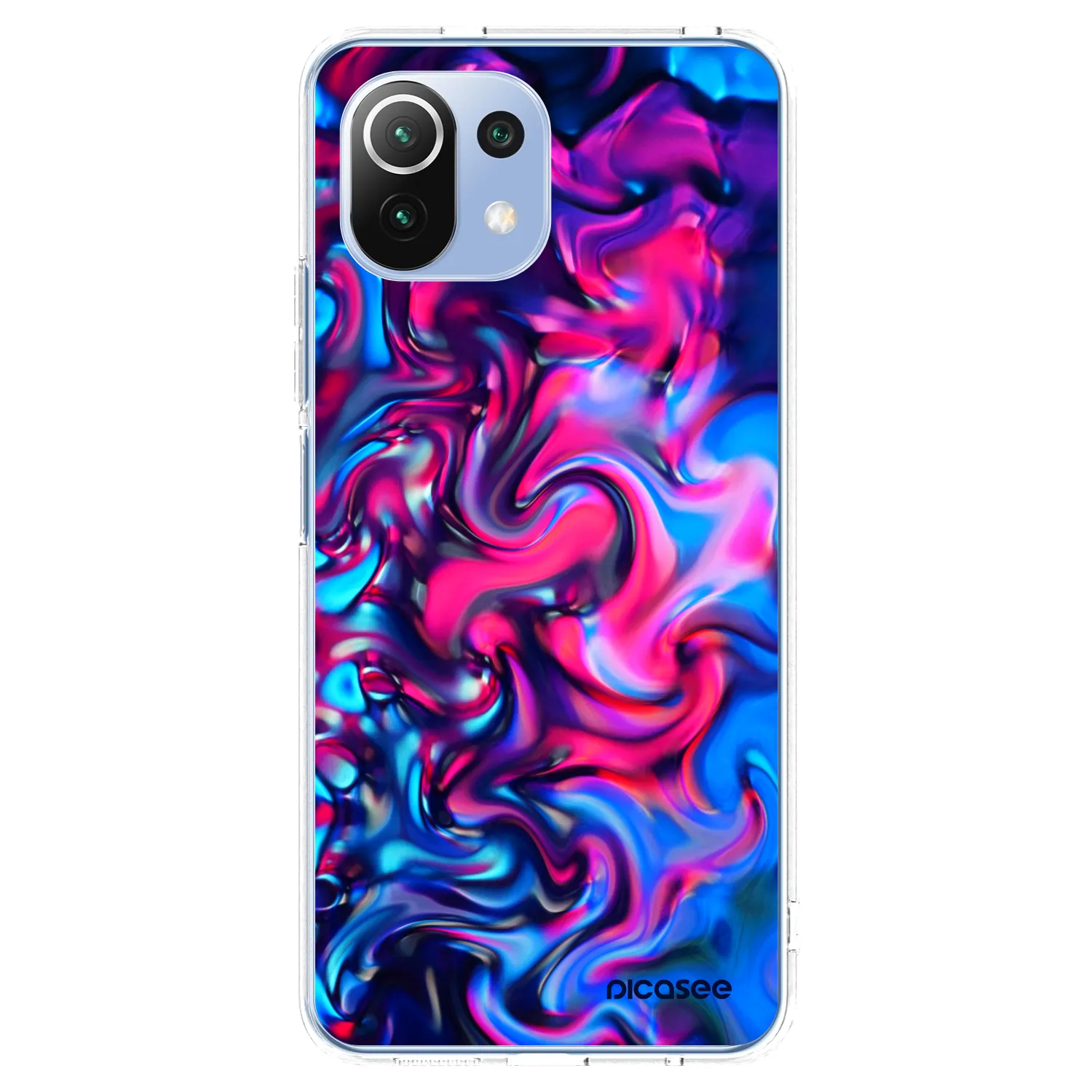 Picasee husă transparentă din silicon pentru Xiaomi 11 Lite 5G NE - Redlight