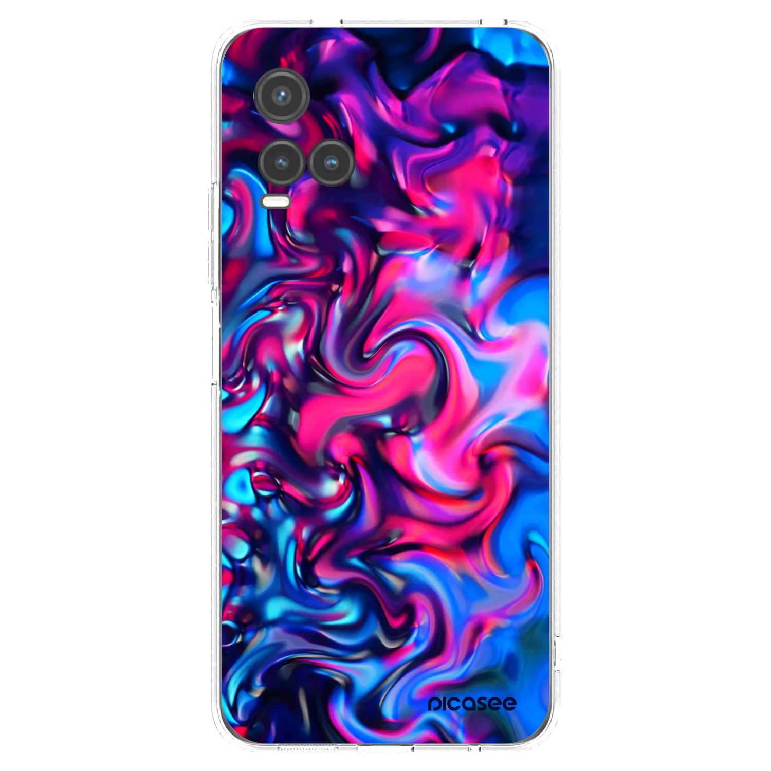 Picasee husă transparentă din silicon pentru Vivo Y33s - Redlight