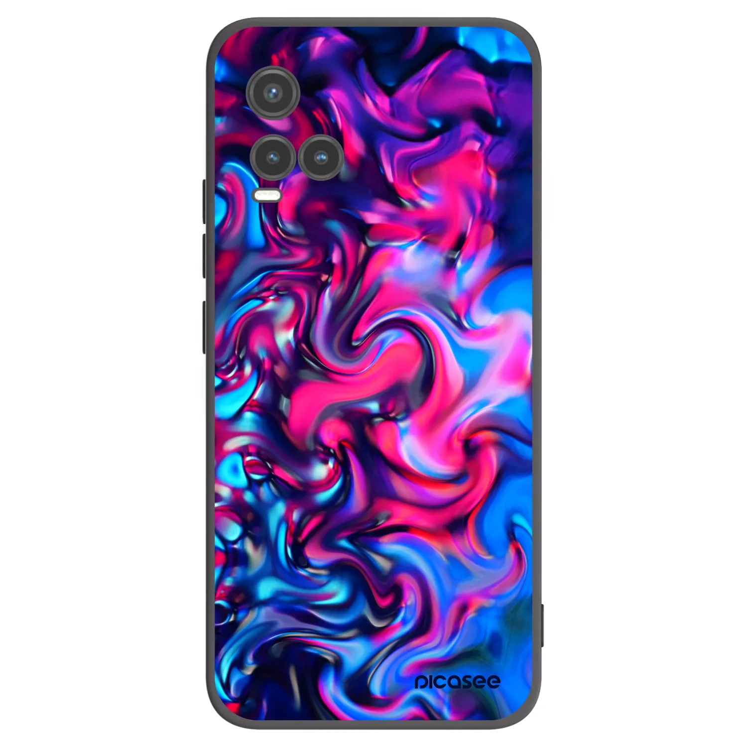 Picasee husă neagră din silicon pentru Vivo Y33s - Redlight