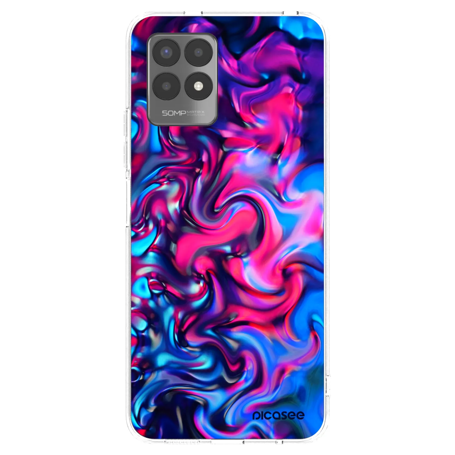 Picasee husă transparentă din silicon pentru Realme 8i - Redlight