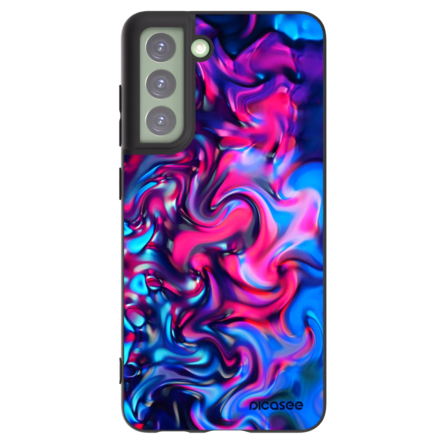 Picasee husă neagră din silicon pentru Samsung Galaxy S21 FE 5G - Redlight