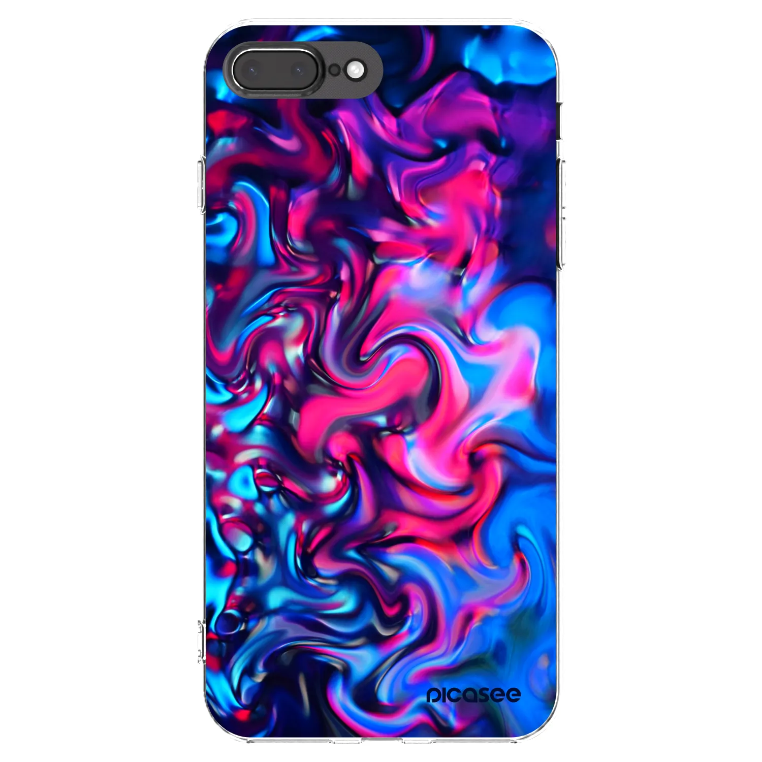 Picasee husă transparentă din silicon pentru Apple iPhone 7 Plus - Redlight
