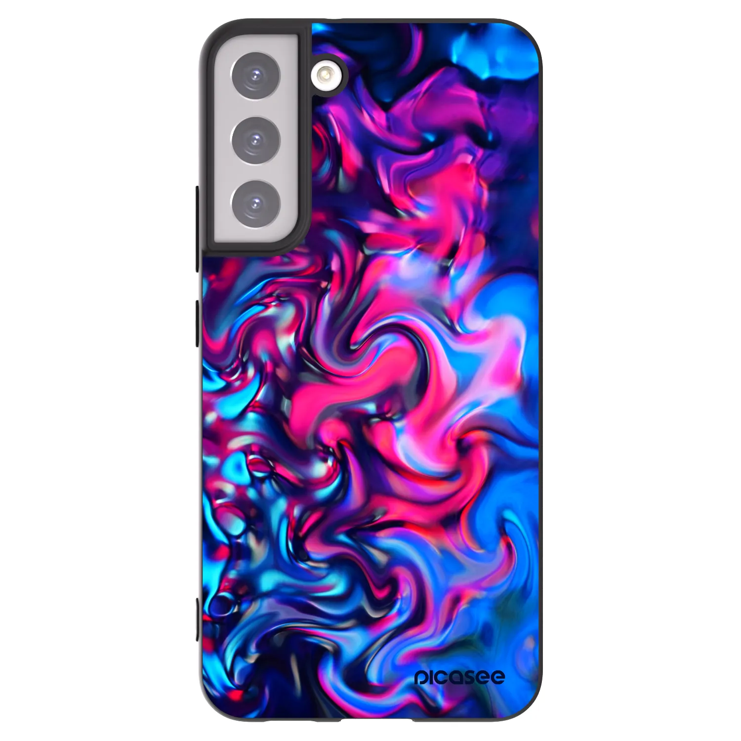 Picasee husă neagră din silicon pentru Samsung Galaxy S22+ 5G - Redlight