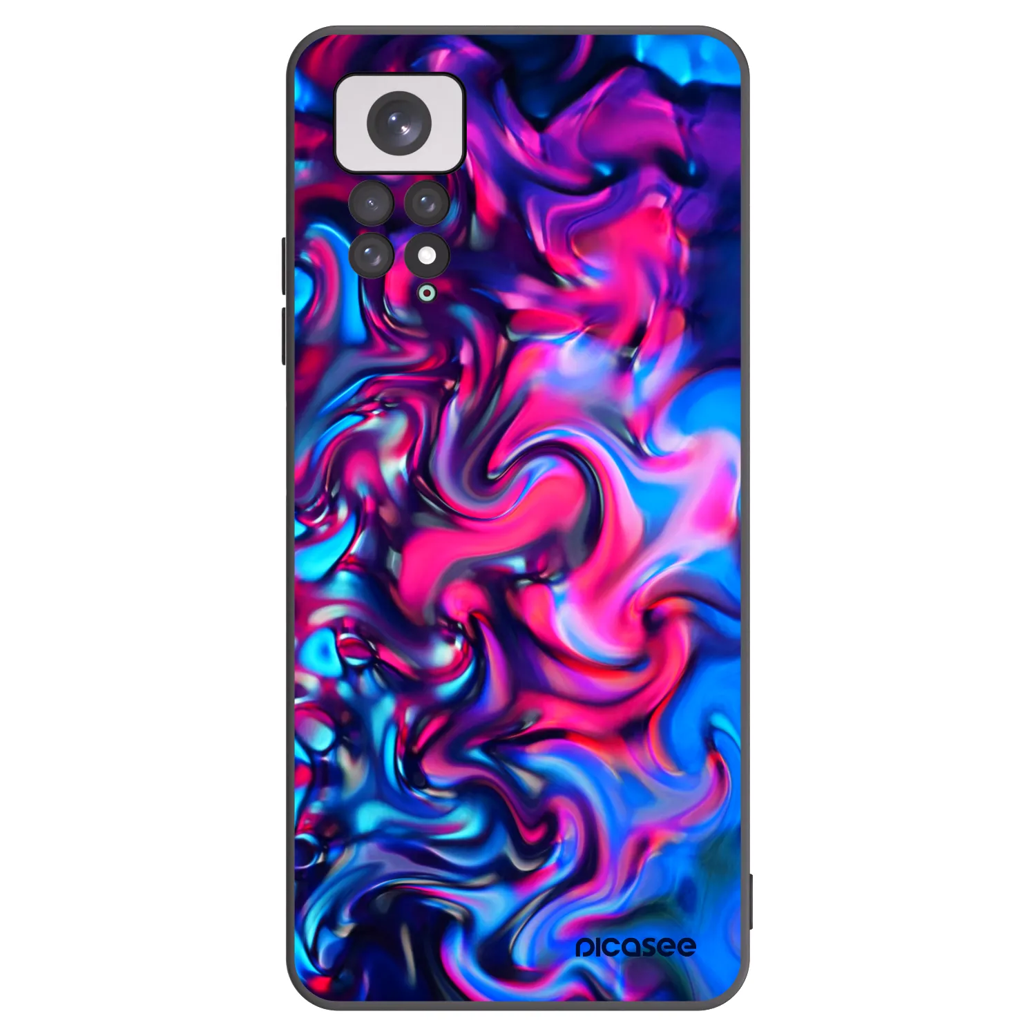 Picasee husă neagră din silicon pentru Xiaomi Redmi Note 11 - Redlight