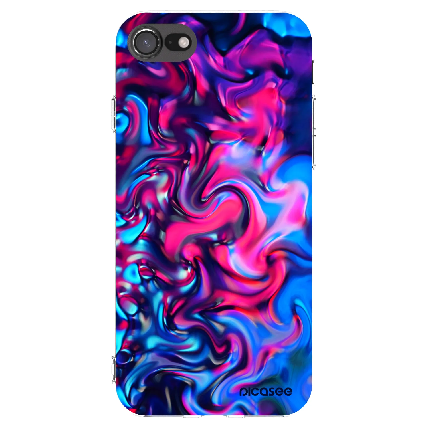 Picasee husă transparentă din silicon pentru Apple iPhone SE 2022 - Redlight