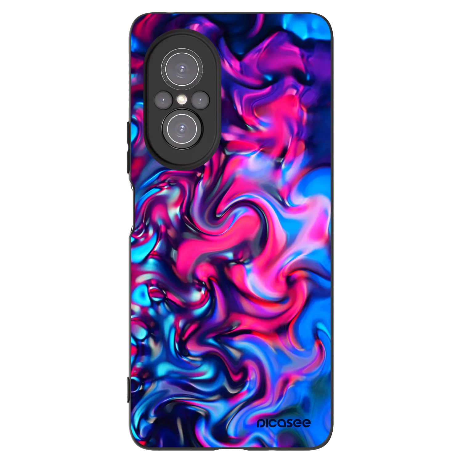 Picasee husă neagră din silicon pentru Huawei Nova 9 SE - Redlight