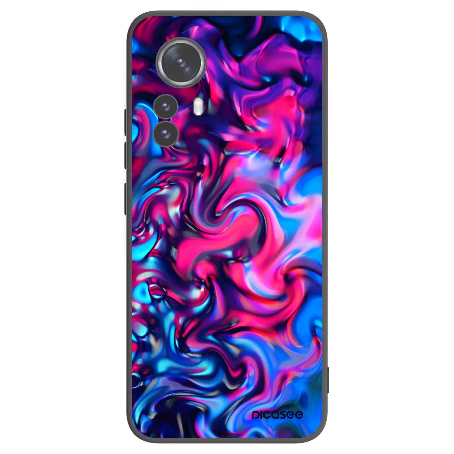 Picasee husă neagră din silicon pentru Xiaomi 12 Pro - Redlight