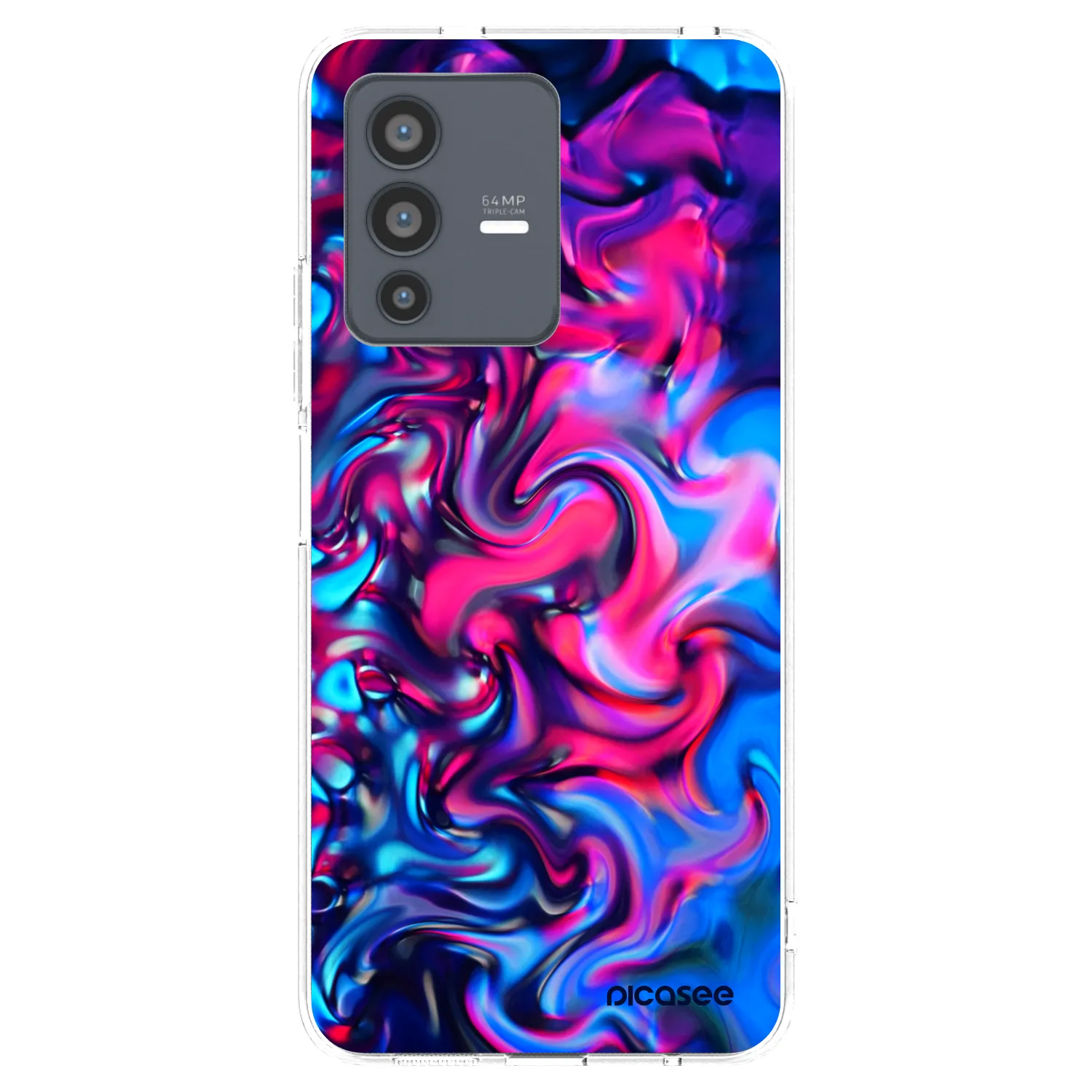Picasee husă transparentă din silicon pentru Vivo V23 5G - Redlight