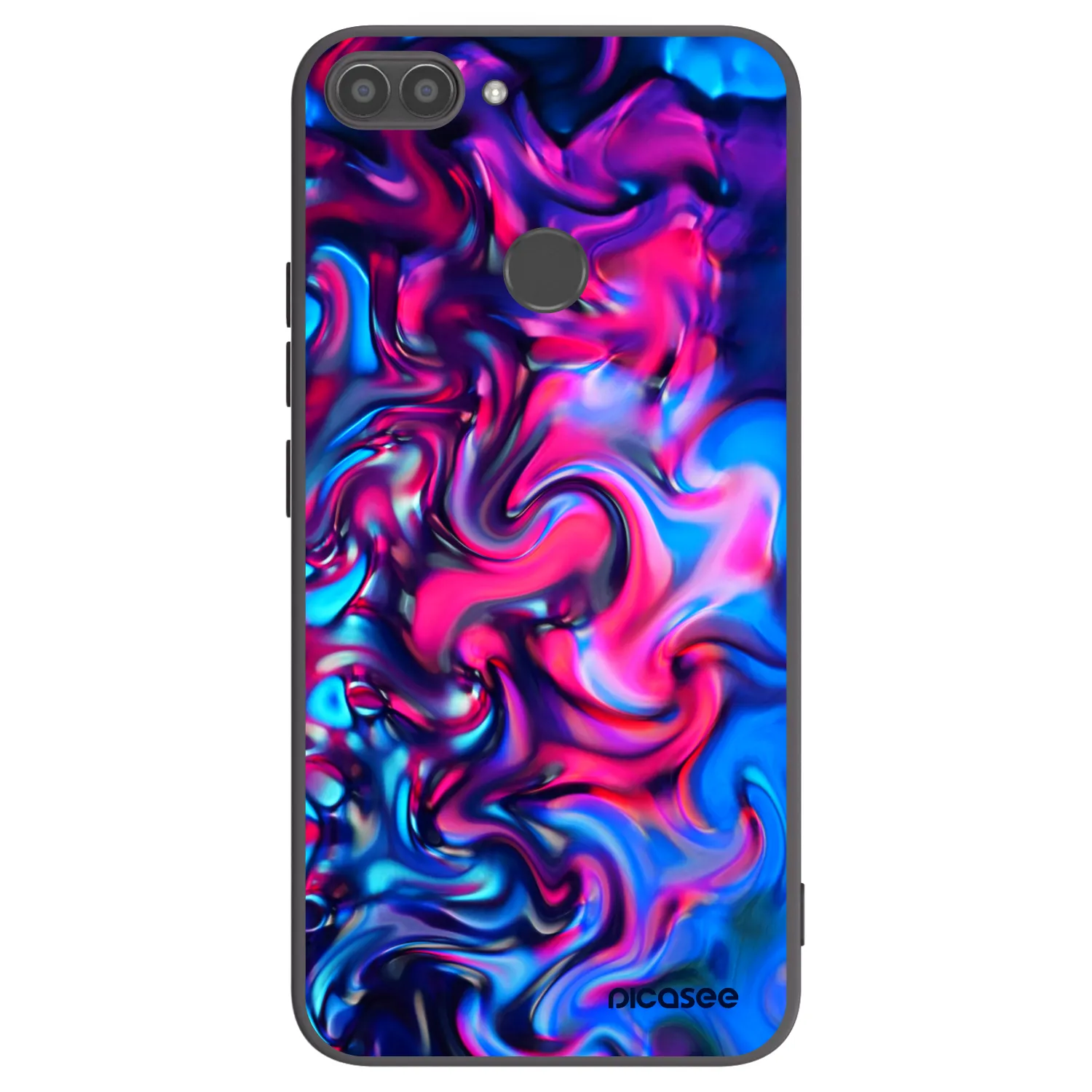Picasee husă neagră din silicon pentru Huawei P Smart - Redlight