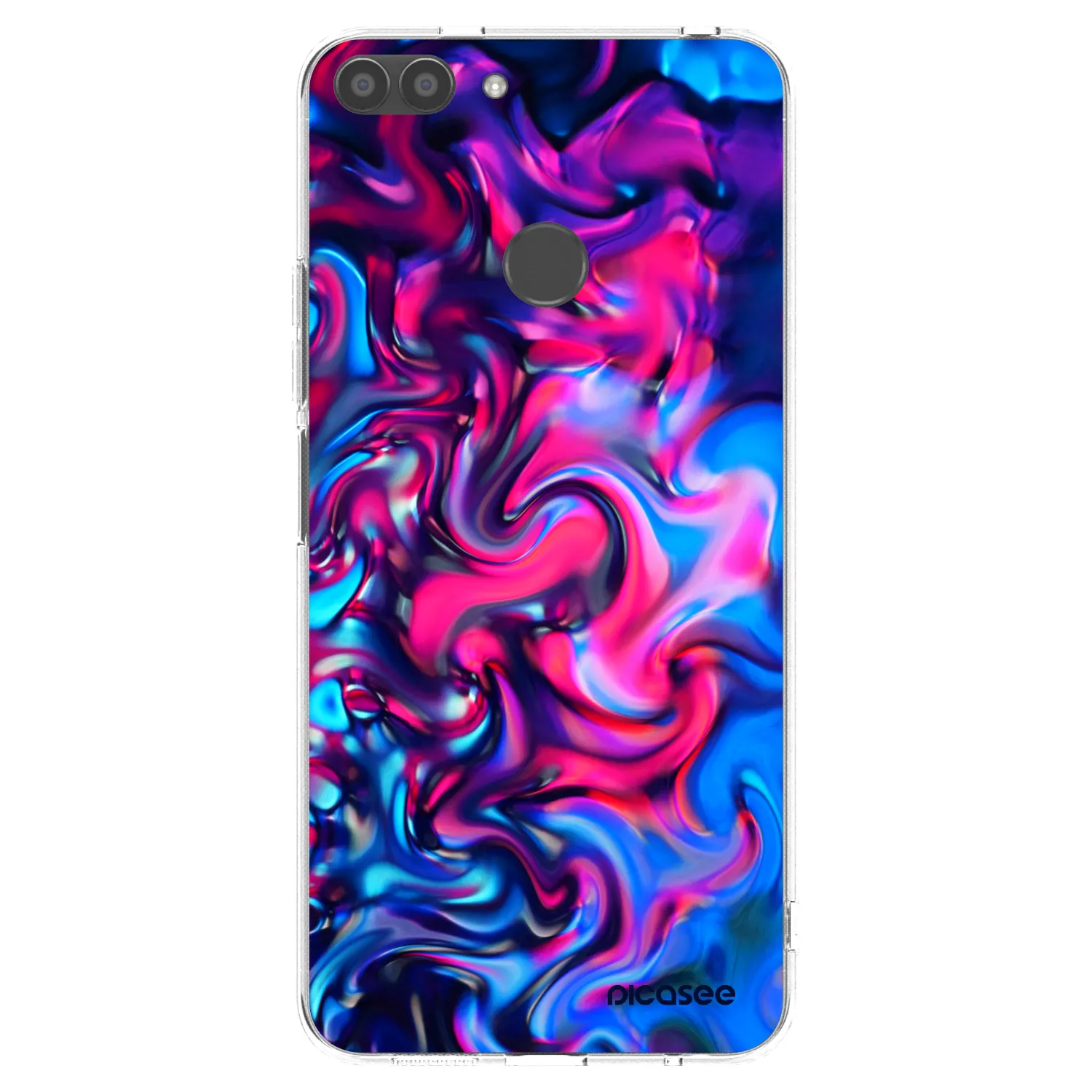 Picasee husă transparentă din silicon pentru Huawei P Smart - Redlight