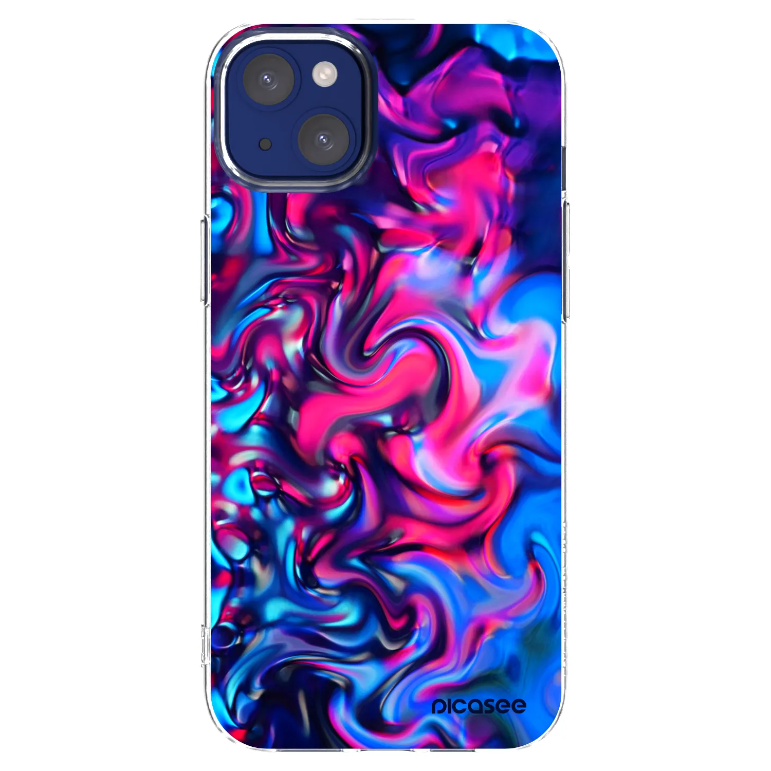 Picasee husă transparentă din silicon pentru Apple iPhone 14 Plus - Redlight