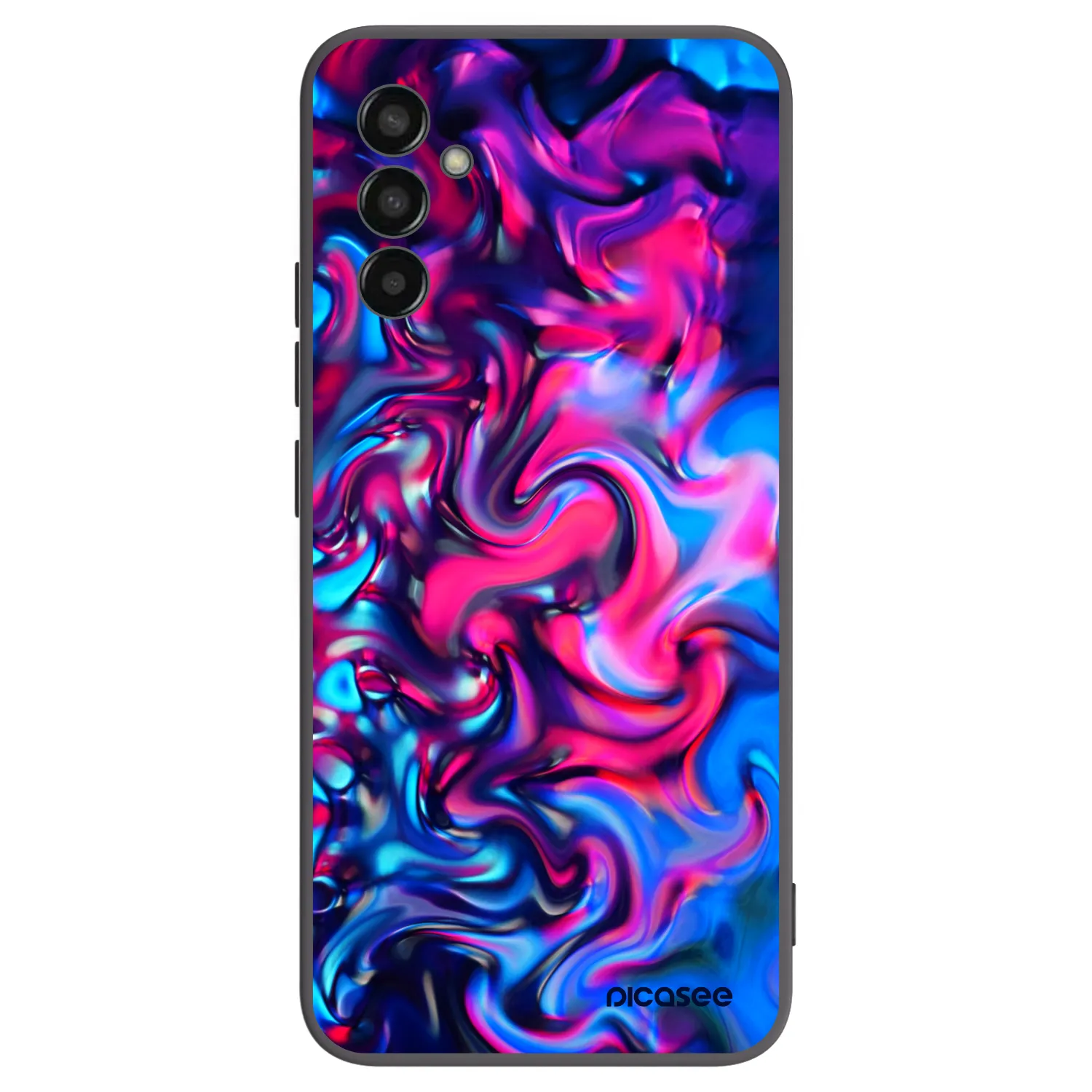 Picasee husă neagră din silicon pentru Samsung Galaxy M13 M135F - Redlight