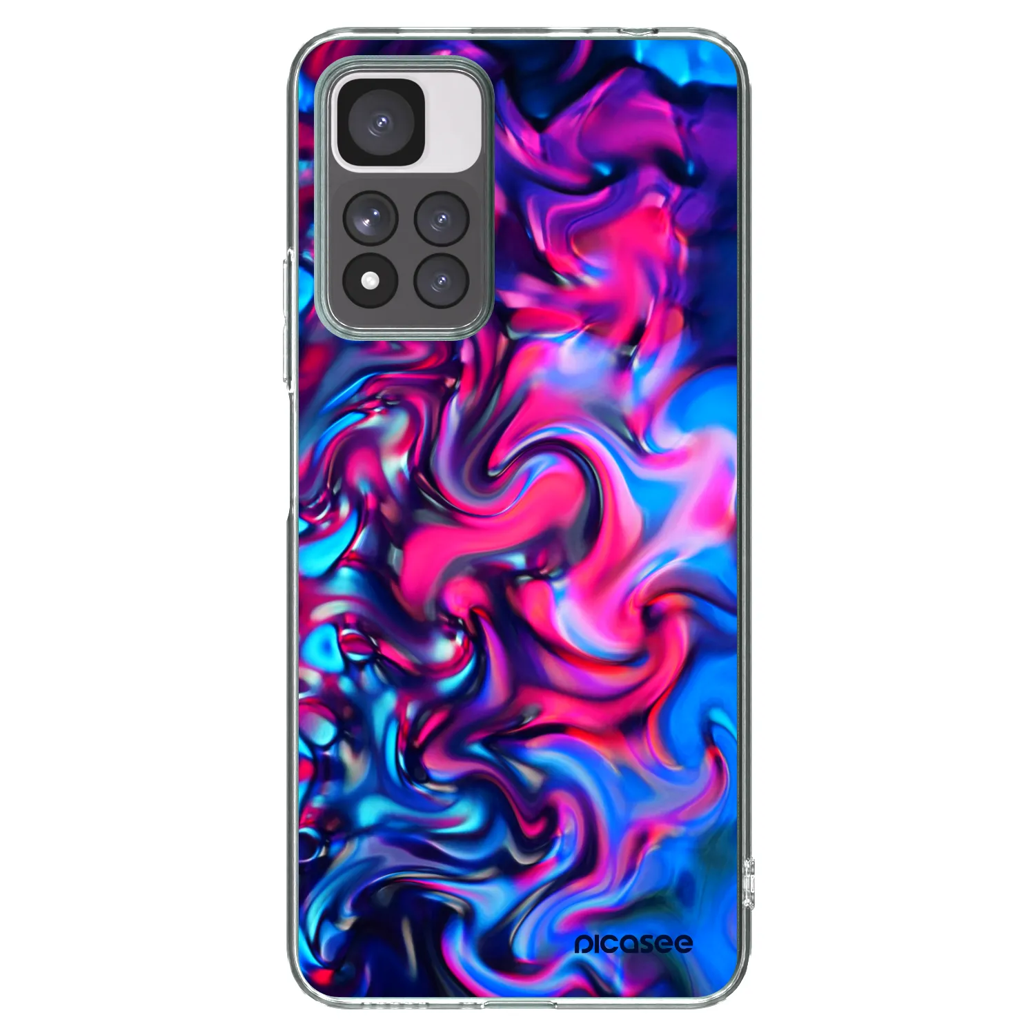 Picasee husă transparentă din silicon pentru Xiaomi Redmi Note 11 Pro+ 5G - Redlight