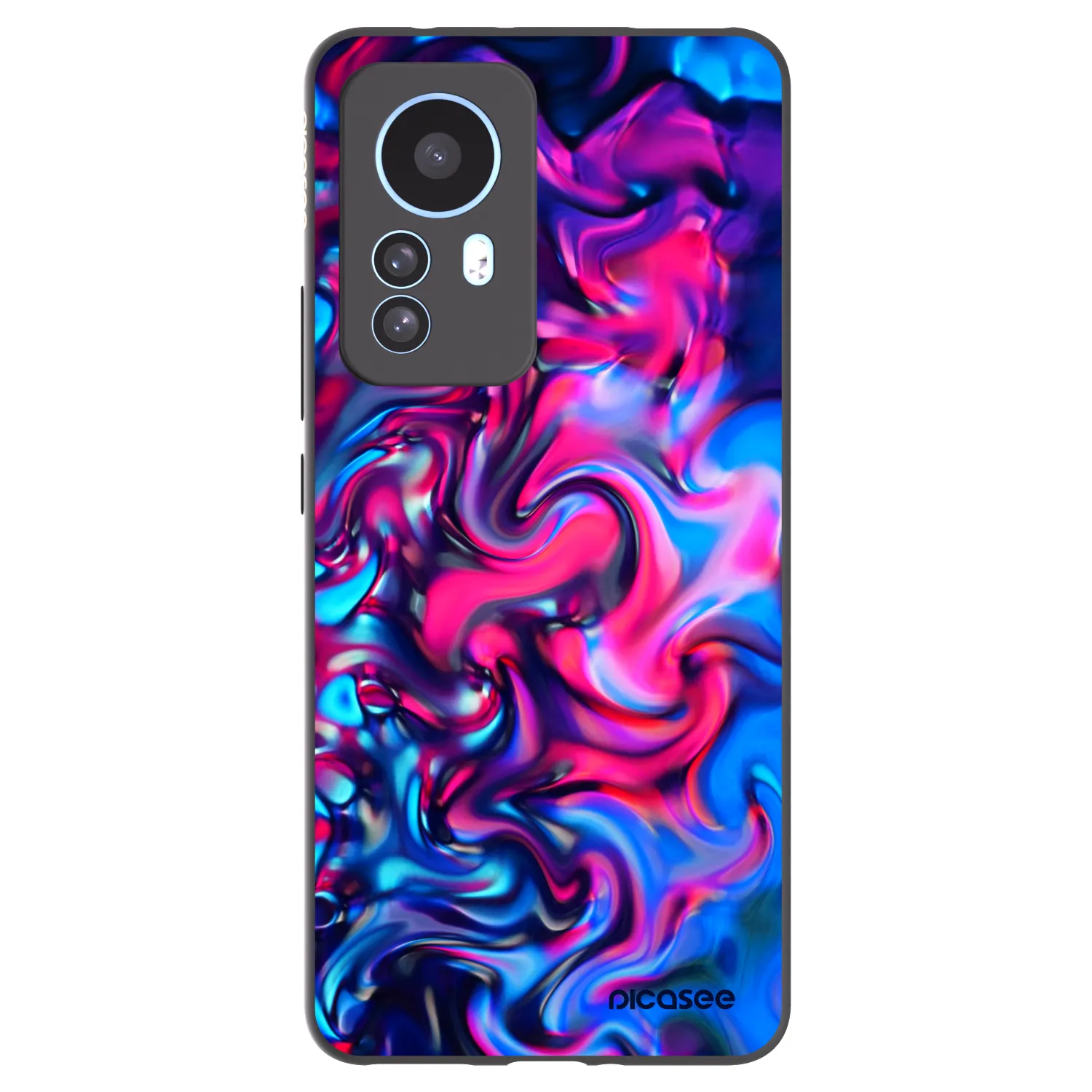 Picasee husă neagră din silicon pentru Xiaomi 12T - Redlight