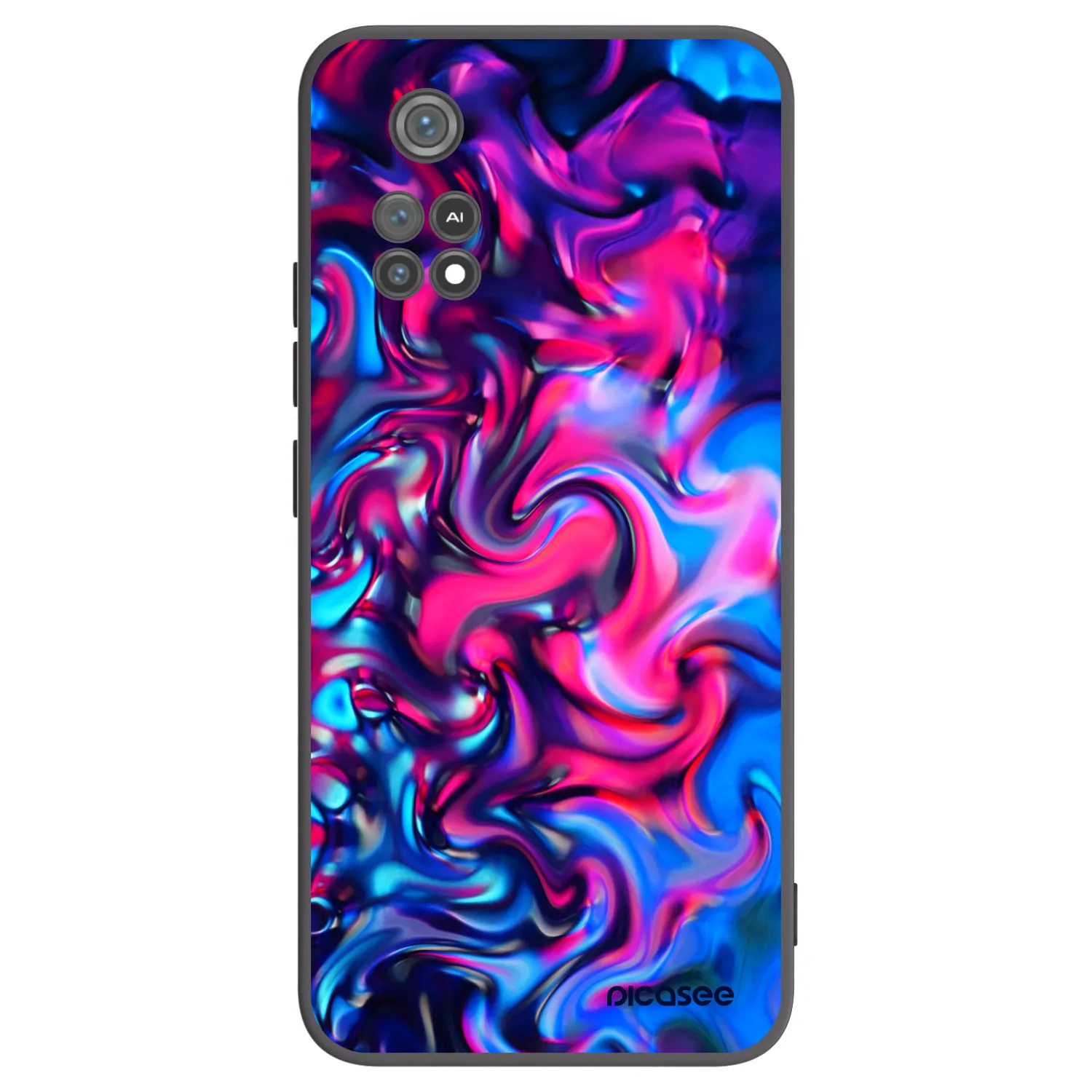 Picasee husă neagră din silicon pentru Xiaomi Poco M4 Pro - Redlight