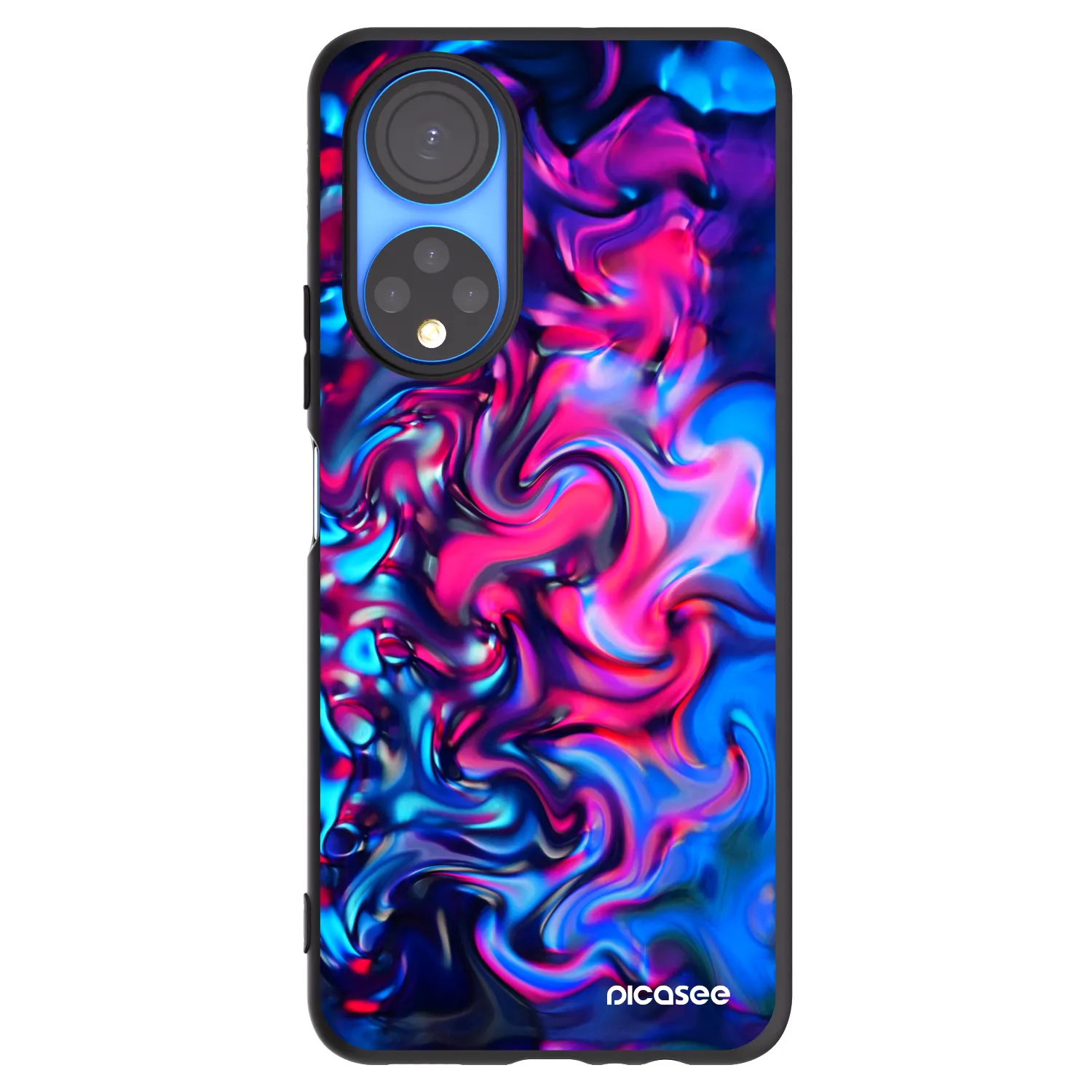 Picasee husă neagră din silicon pentru Honor X7 - Redlight