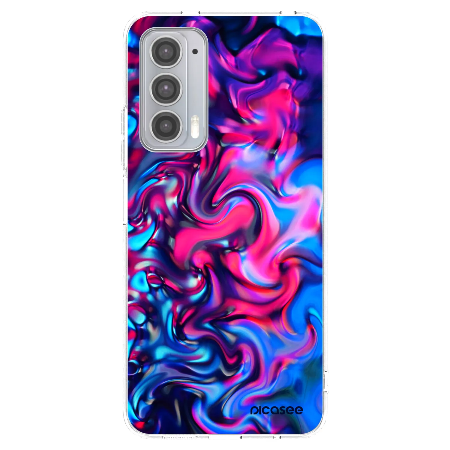 Picasee husă transparentă din silicon pentru Motorola Edge 20 - Redlight