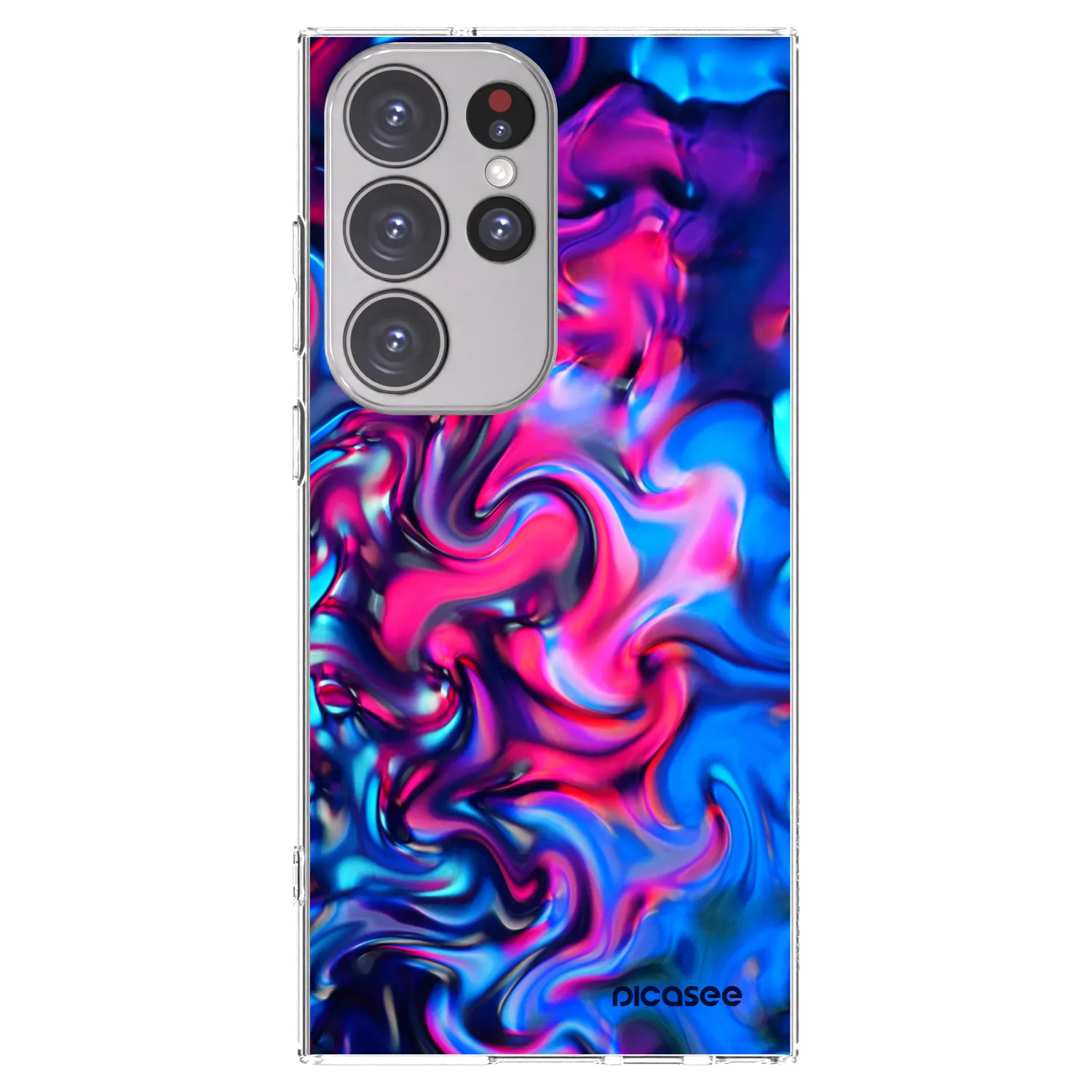 Picasee husă transparentă din silicon pentru Samsung Galaxy S23 Ultra 5G - Redlight
