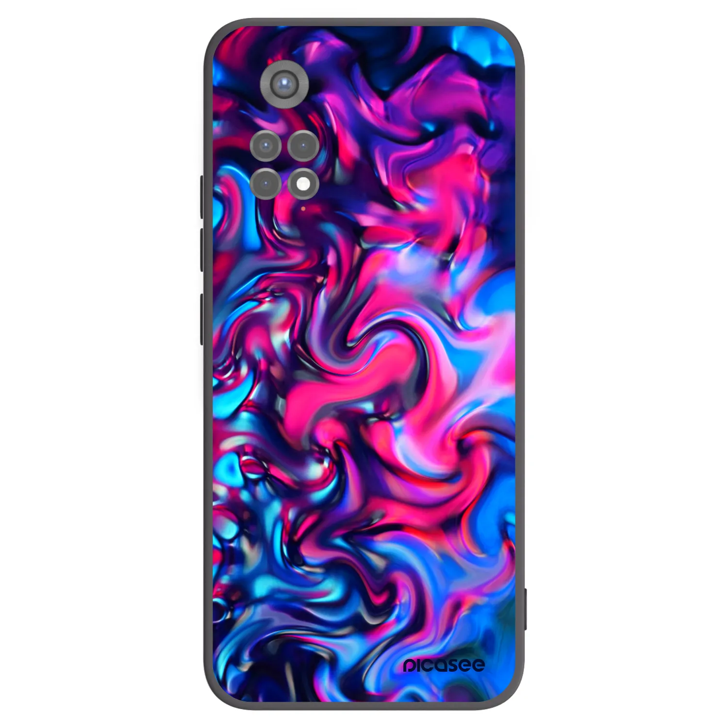 Picasee husă neagră din silicon pentru Xiaomi Redmi Note 11S 5G - Redlight