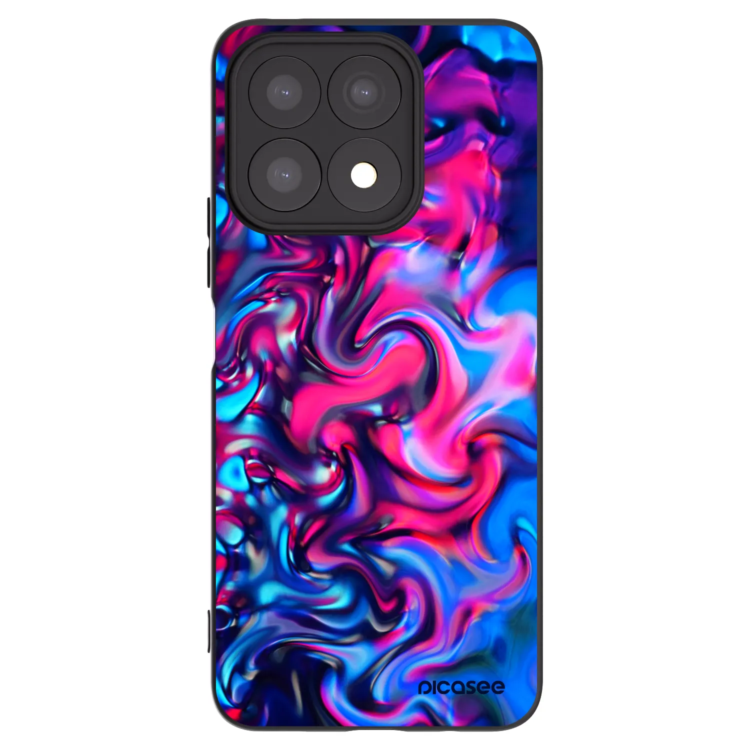 Picasee husă neagră din silicon pentru Honor X8a - Redlight