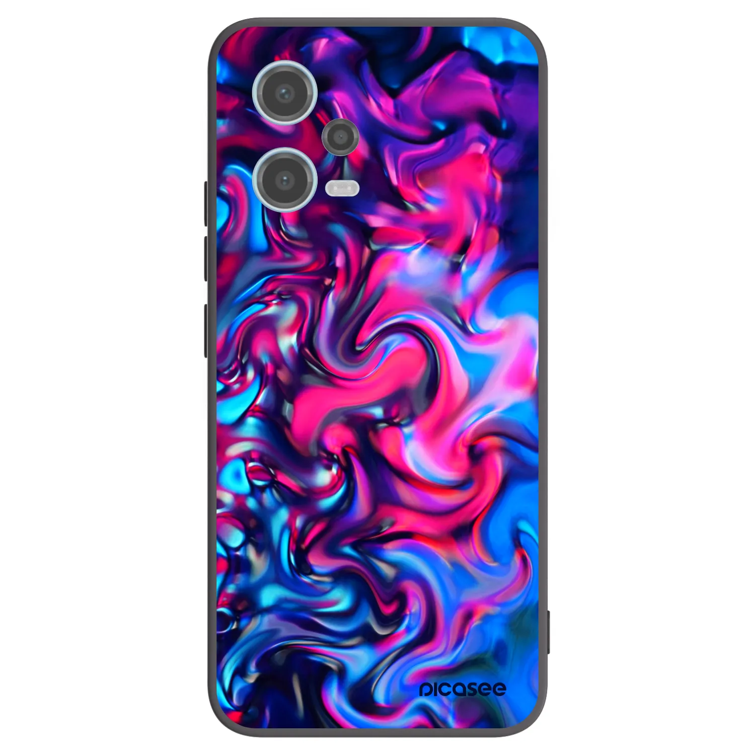 Picasee husă neagră din silicon pentru Xiaomi Redmi Note 12 5G - Redlight