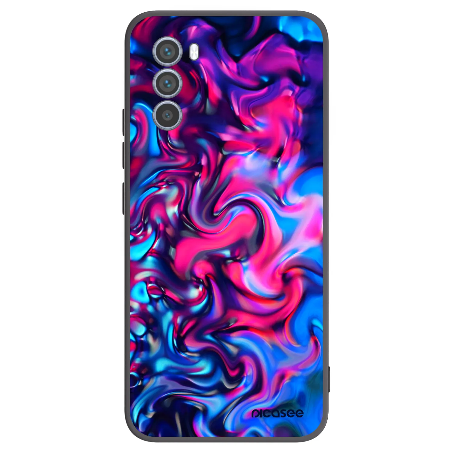 Picasee husă neagră din silicon pentru Motorola Moto G62 - Redlight